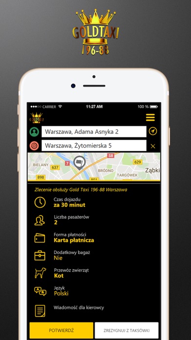 Gold Taxi Warszawa screenshot 3