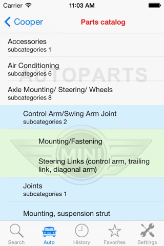 Autoparts for Mini screenshot 4