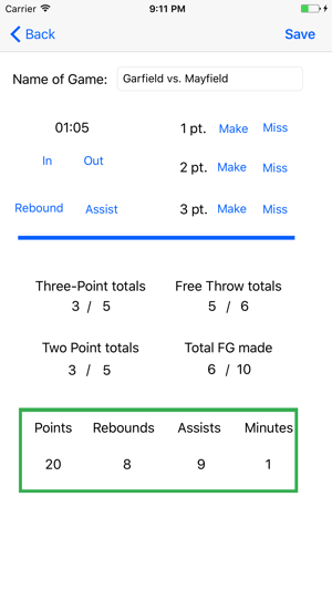 Personal Basketball Stat Keeper(圖3)-速報App