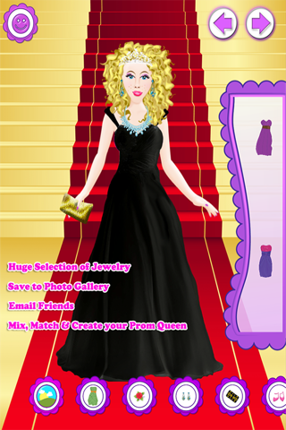 Prom Salon Girl Dressup Makeover Spa Fashion Game screenshot 3
