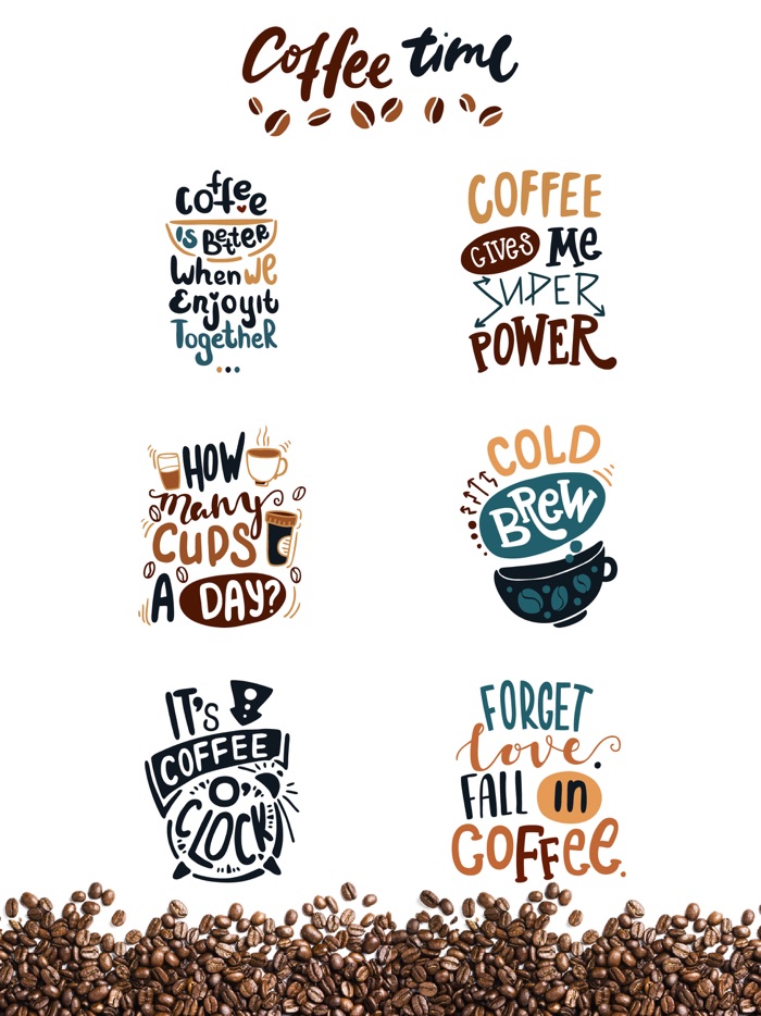 Coffee Time Fun Stickers App