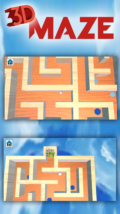 3D Wooden Classic Labyrinth  Maze Games with traps screenshot 3