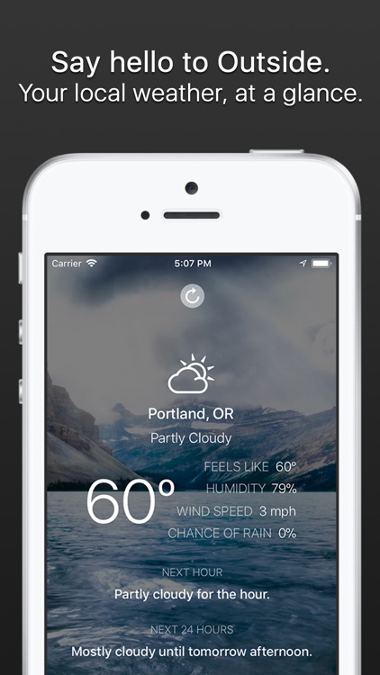 Outside - weather at a glance