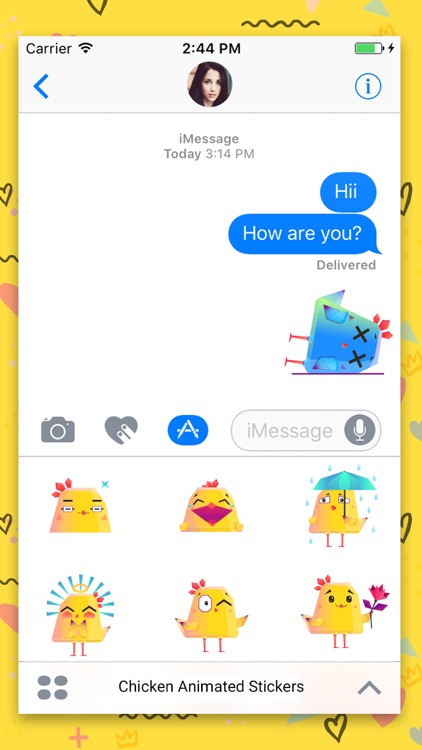 Chicken Emoji Animated Sticker