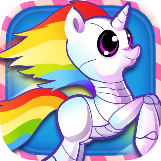 Magic Little Flap-py Robo Unicorn: Impossible Rainbow Dash Game Icon