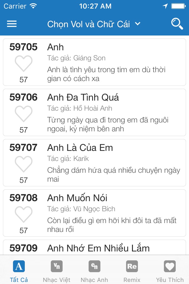 Karaoke List Vietnam screenshot 3