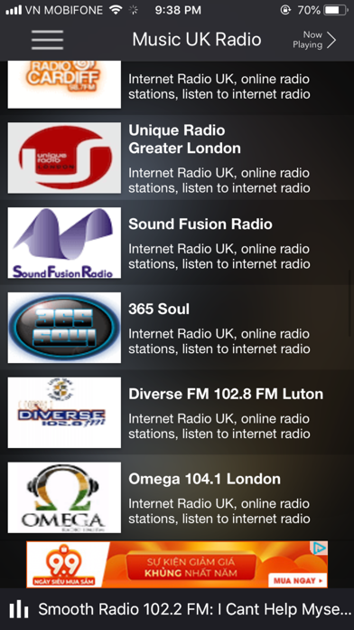 News & Music UK radio station screenshot 3