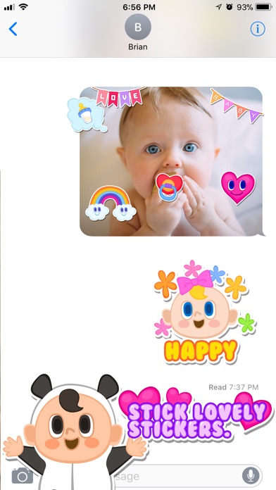 Lovely Cute Baby Stickers screenshot 3