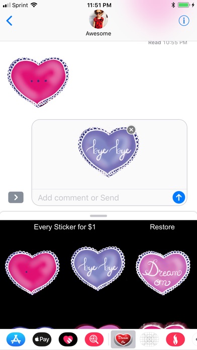 Anti Heart Animated Stickers screenshot 3