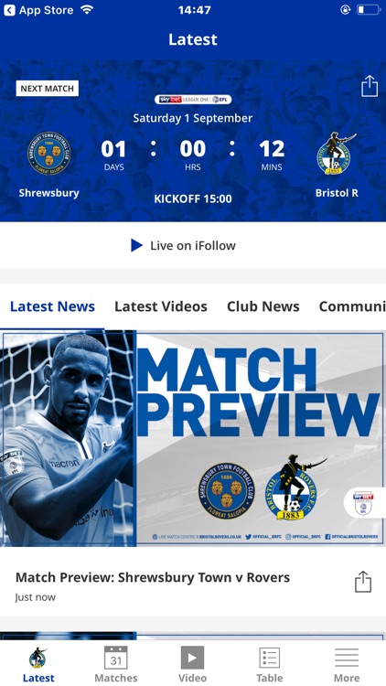 Bristol Rovers Official App