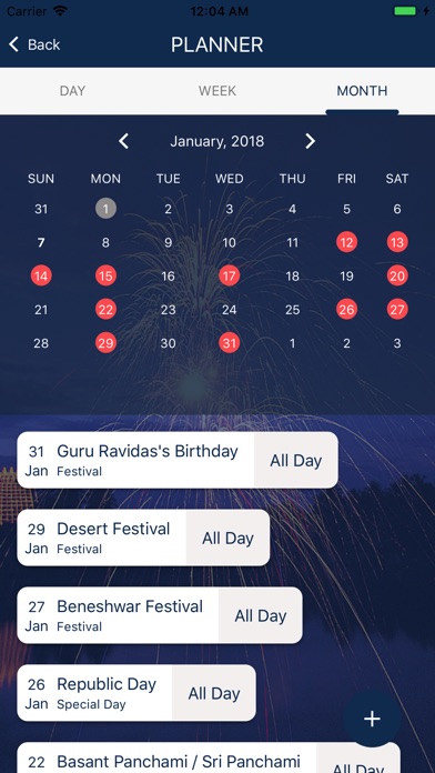 Incredible India Calendar screenshot 2
