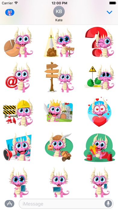 Moon the Dragon Stickers screenshot 4