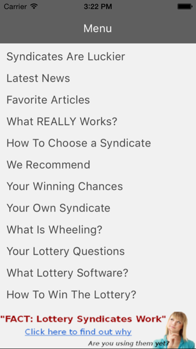 How to cancel & delete Lottery Syndicate World Review from iphone & ipad 2