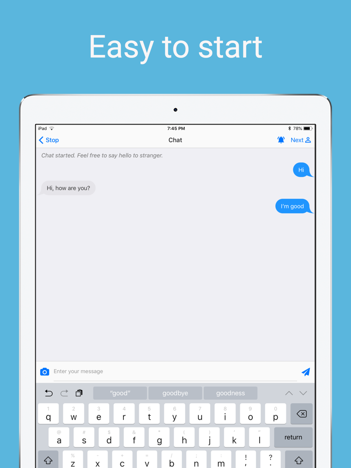 Anonymous chat for two