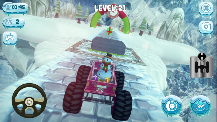 Chrismas Mountin Monster Truck