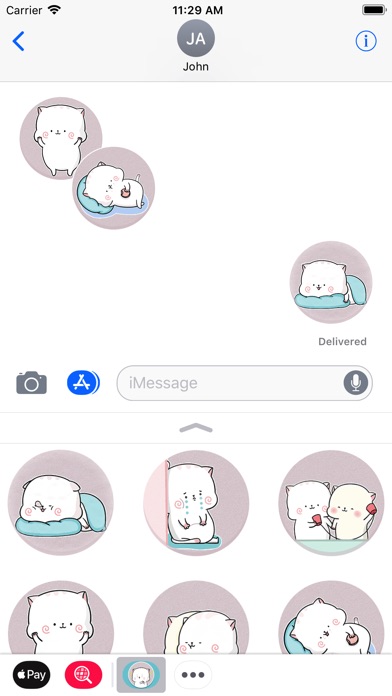 Little Catty Animated Stickers screenshot 3