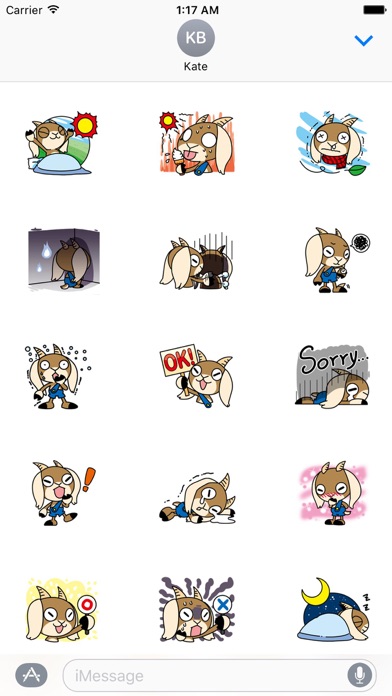 Cute Goat - GoatMoji Sticker screenshot 2