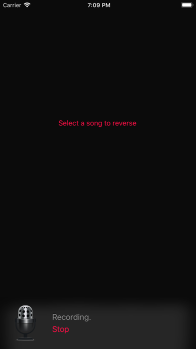 Reverse Music Player screenshot1