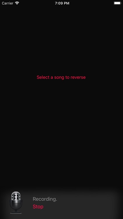 Reverse Music Player