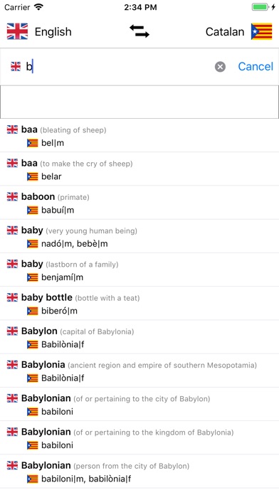 Catalan-English Dictionary screenshot 4