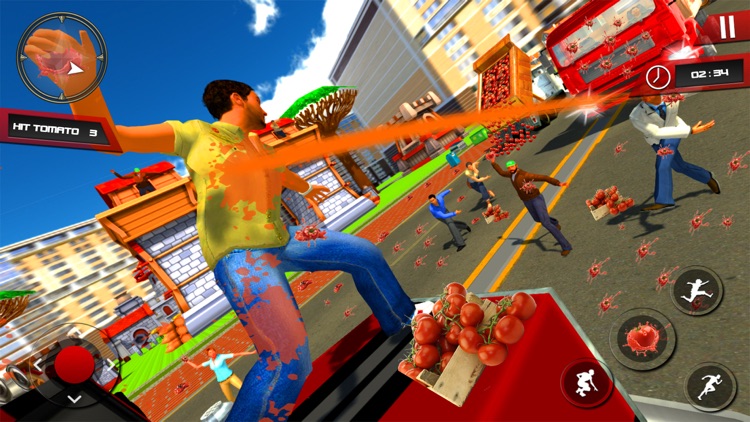 la tomatina, Fruit Fight Game screenshot-5