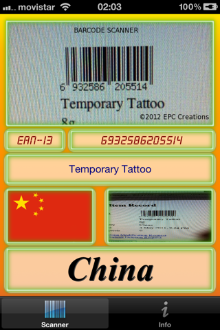 iBarcodes screenshot 2