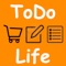 This app includes 3 in 1: it's a shopping list, your notes and to-do list