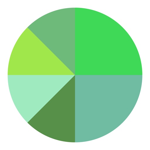 Segments green series icon