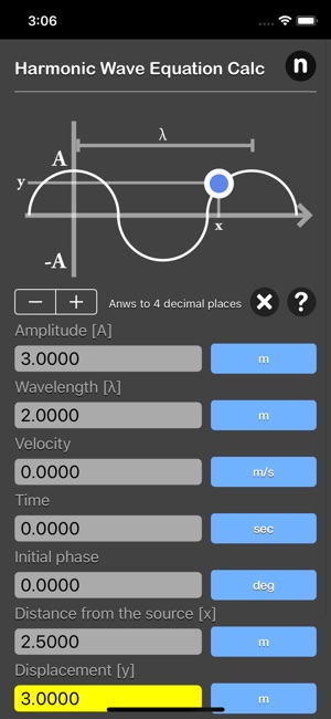 Harmonic Wave Equation Calc