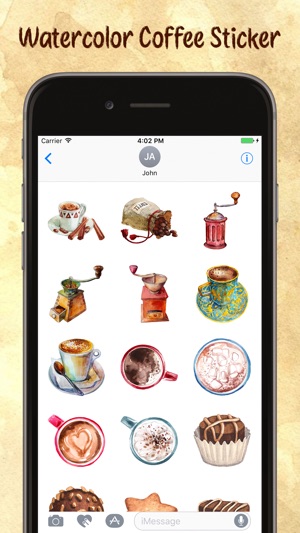 Water Color Coffee Stickers(圖4)-速報App