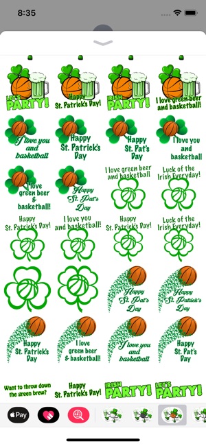 Basketball St. Pat's Stickers(圖2)-速報App