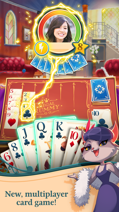 Shuffle Cats - Regal Rummy Screenshot 1