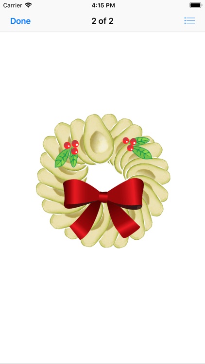 Avocado Christmas Stickers screenshot-6