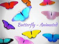 Bright Butterfly Stickers