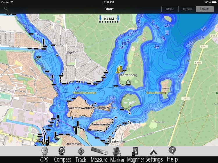 Berlin Lakes GPS Chart Pro screenshot-3