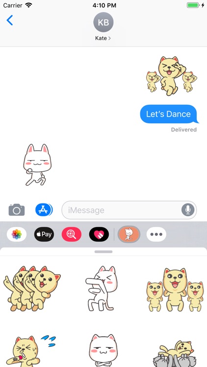 Dancing Cat Animated Stickers