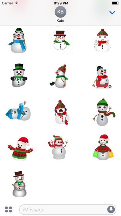 snowman animated stickers