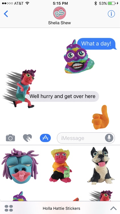 Holla Hattie Stickers screenshot-3