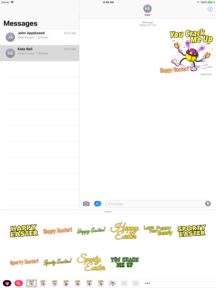 Easter Softball Stickers