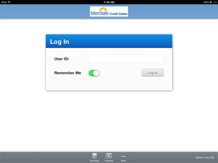 Interstate Credit Union for iPad