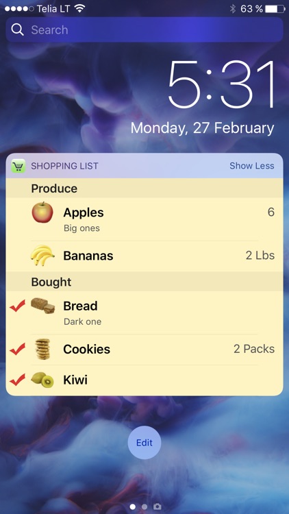 Shopping List 2017 - Grocery List