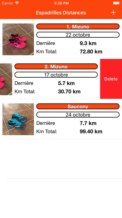 Espadrilles Usures en km screenshot-3