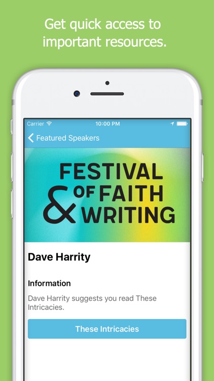 Festival of Faith & Writing