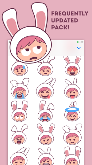 Bunnymoji - Cute Rabbit Bunny Emoji(圖3)-速報App