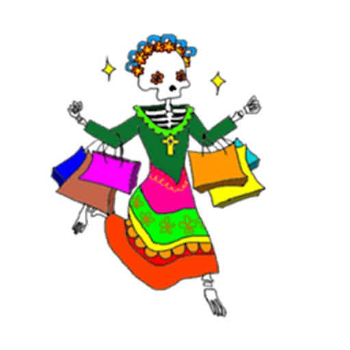 Funny Mexican Skull Sticker icon