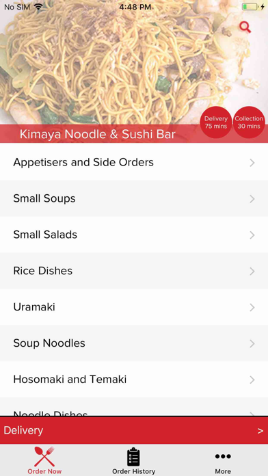 How to cancel & delete Kimaya Noodle & Sushi Bar from iphone & ipad 2