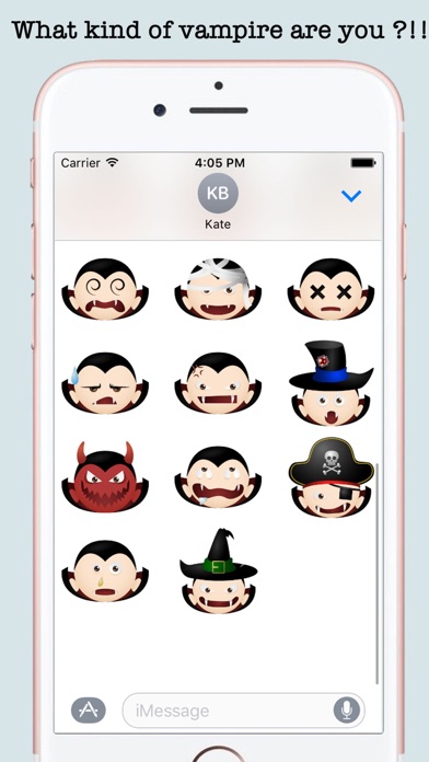 Vampires Halloween Emojis screenshot 3