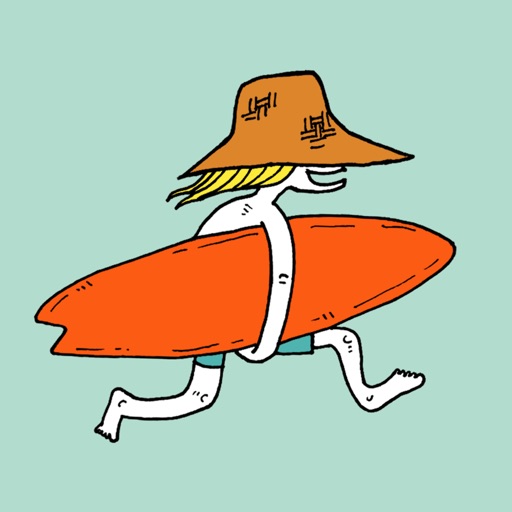 Just Surfing Stickers