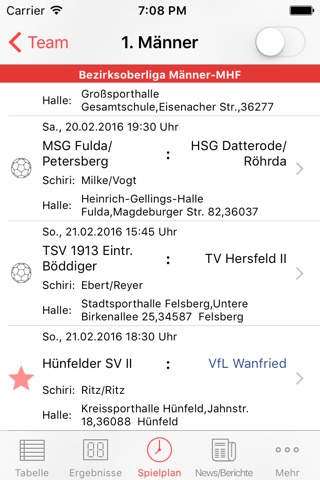 VfL Wanfried Handball screenshot 2