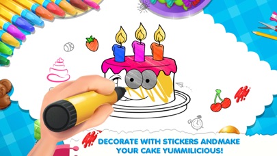 How to cancel & delete Cake Coloring Page Game from iphone & ipad 3